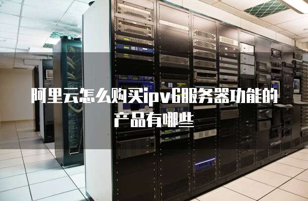 阿里云怎么购买ipv6服务器功能的产品有哪些