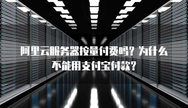 阿里云服务器按量付费吗?为什么不能用支付宝付款?