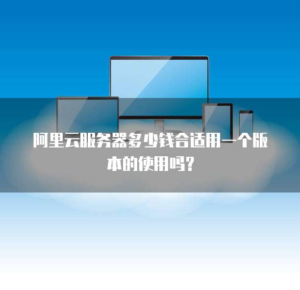 阿里云服务器多少钱合适用一个版本的使用吗?