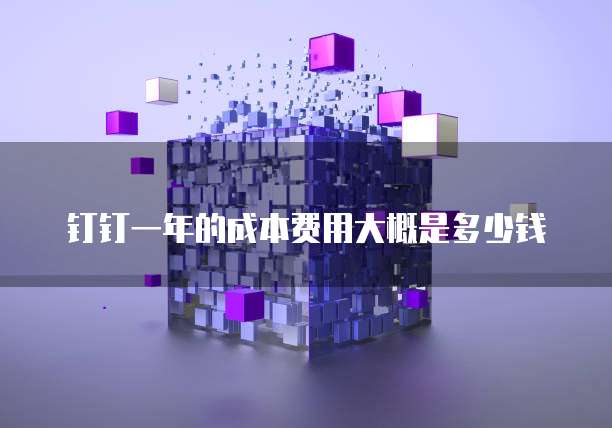 钉钉一年的成本费用大概是多少钱