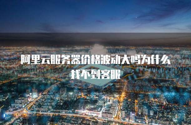 阿里云服务器价格波动大吗为什么找不到客服