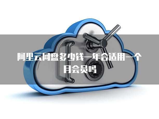 阿里云网盘多少钱一年合适用一个月会员吗
