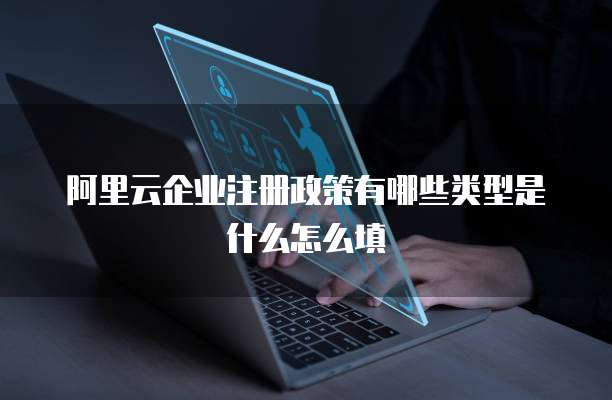 阿里云企业注册政策有哪些类型是什么怎么填