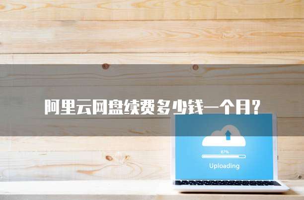 阿里云网盘续费多少钱一个月?