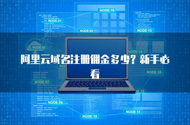 阿里云域名注册佣金多少?新手必看