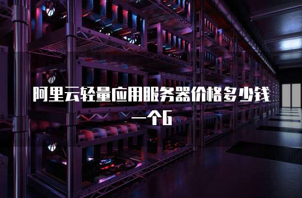 阿里云轻量应用服务器价格多少钱一个G