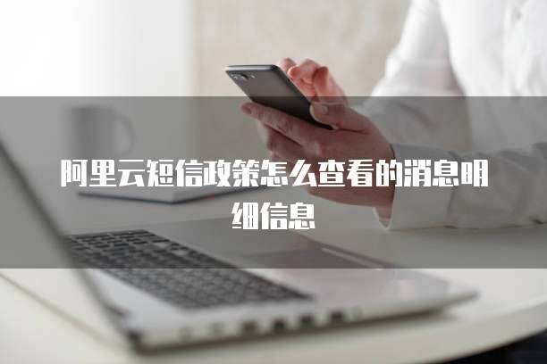 阿里云短信政策怎么查看的消息明细信息