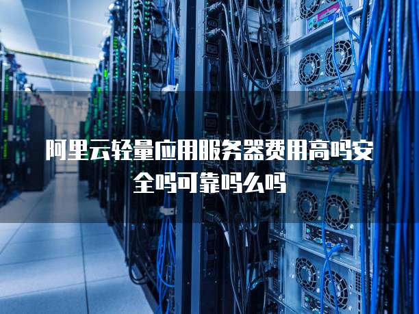 阿里云轻量应用服务器费用高吗安全吗可靠吗么吗
