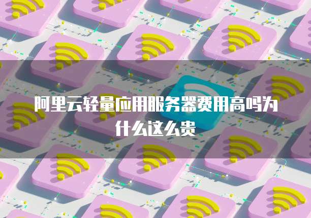 阿里云轻量应用服务器费用高吗为什么这么贵