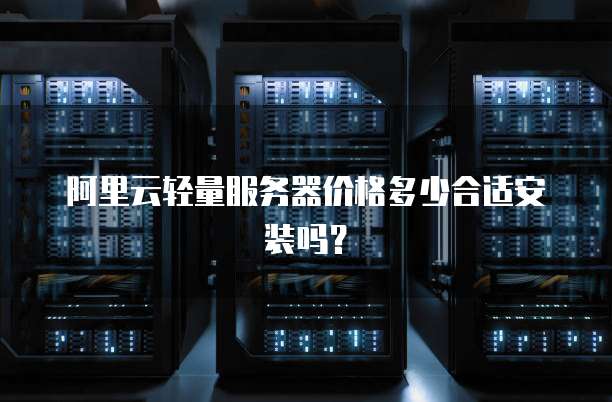 阿里云轻量服务器价格多少合适安装吗?