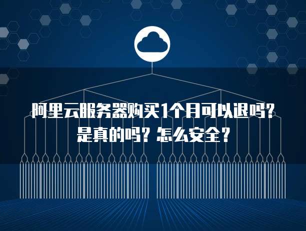 阿里云服务器购买1个月可以退吗?是真的吗?怎么安全?