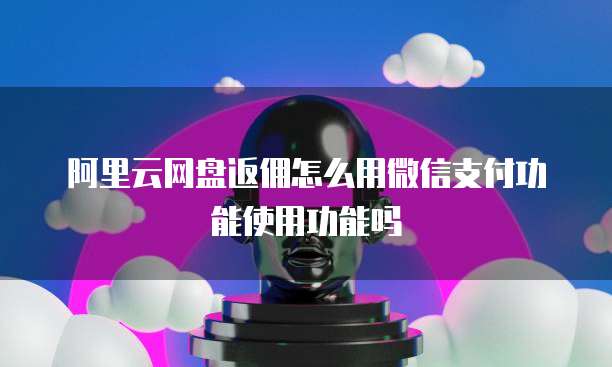 阿里云网盘返佣怎么用微信支付功能使用功能吗