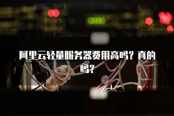 阿里云轻量服务器费用高吗?真的吗?