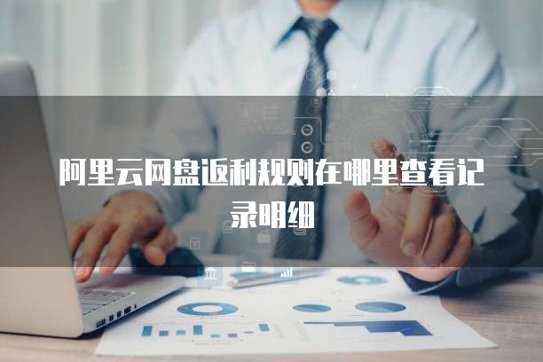 阿里云网盘返利规则在哪里查看记录明细