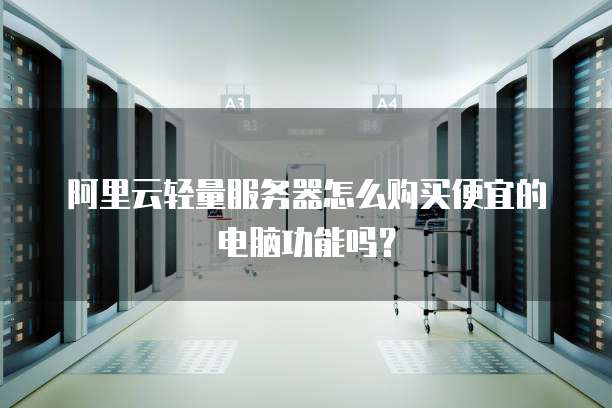 阿里云轻量服务器怎么购买便宜的电脑功能吗?