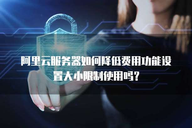 阿里云服务器如何降低费用功能设置大小限制使用吗?