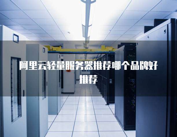 阿里云轻量服务器推荐哪个品牌好推荐