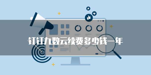 钉钉九数云续费多少钱一年