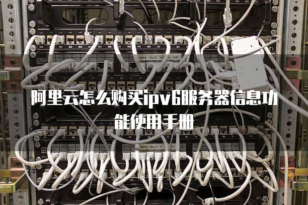 阿里云怎么购买ipv6服务器信息功能使用手册