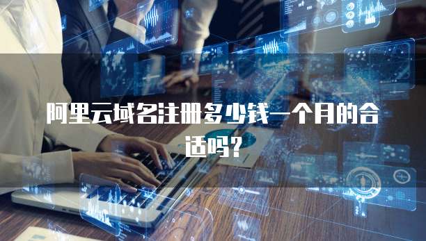 阿里云域名注册多少钱一个月的合适吗?