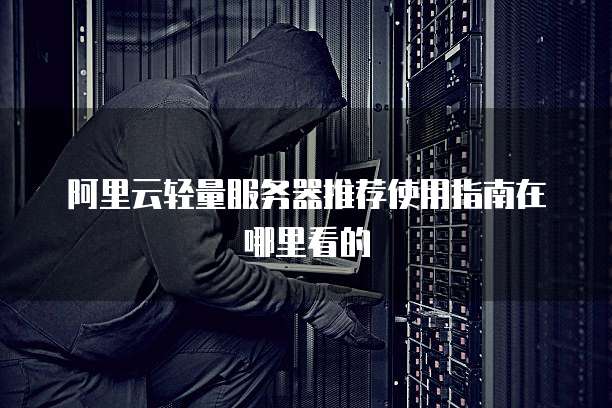 阿里云轻量服务器推荐使用指南在哪里看的