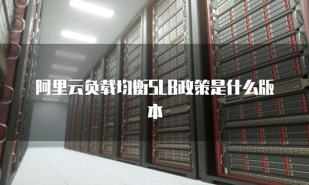 阿里云负载均衡SLB政策是什么版本