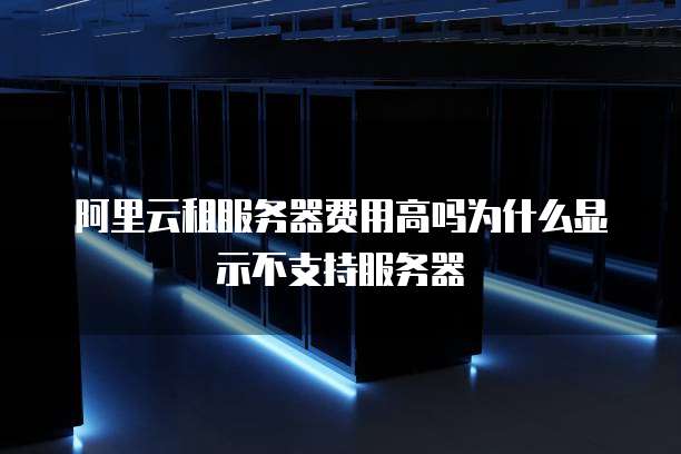 阿里云租服务器费用高吗为什么显示不支持服务器