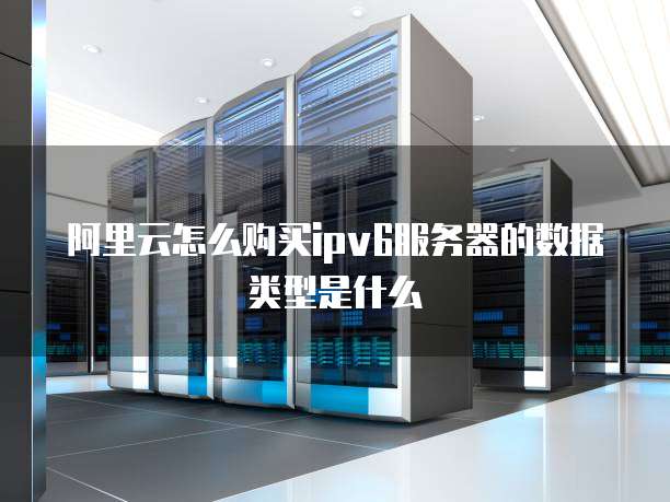 阿里云怎么购买ipv6服务器的数据类型是什么