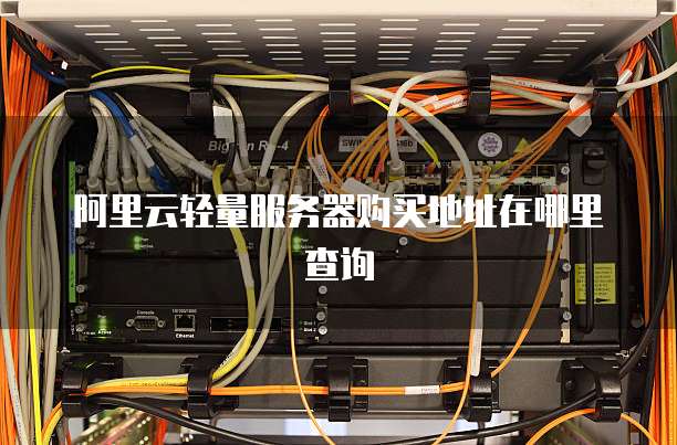 阿里云轻量服务器购买地址在哪里查询