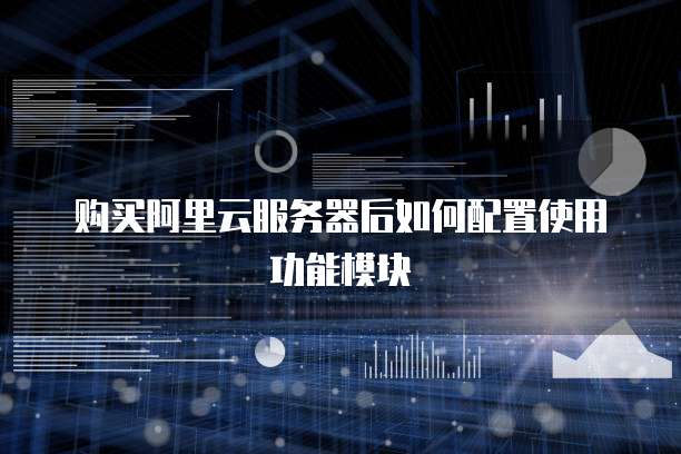购买阿里云服务器后如何配置使用功能模块