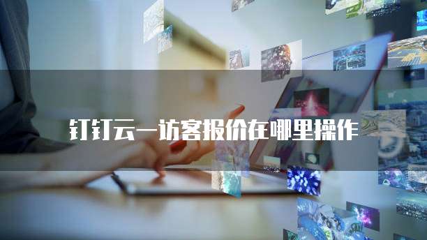 钉钉云一访客报价在哪里操作