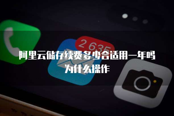 阿里云储存续费多少合适用一年吗为什么操作