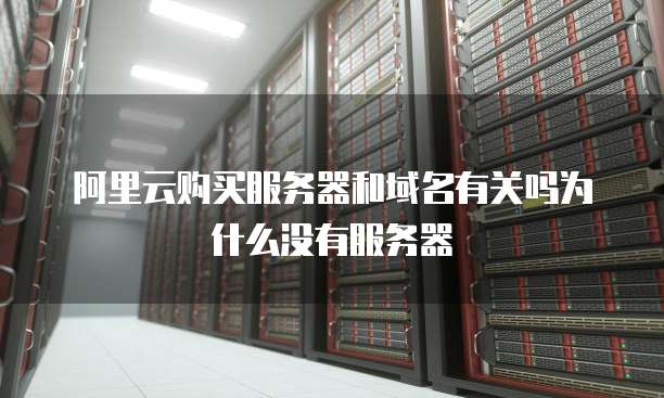 阿里云购买服务器和域名有关吗为什么没有服务器