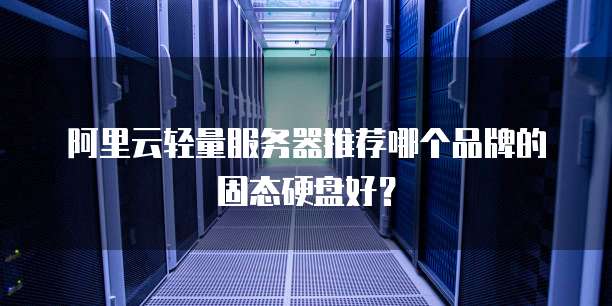 阿里云轻量服务器推荐哪个品牌的固态硬盘好？