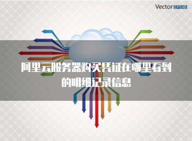阿里云服务器购买凭证在哪里看到的明细记录信息