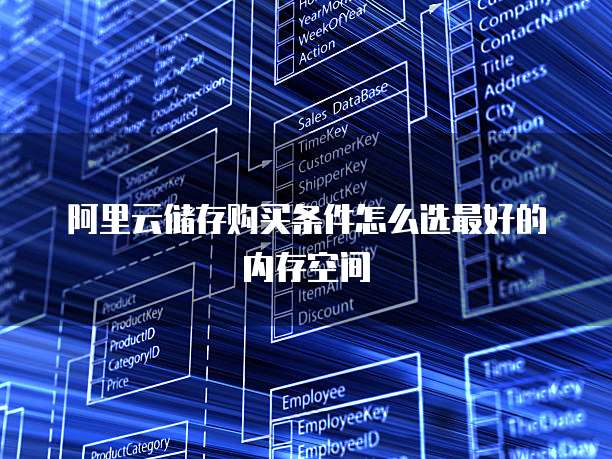阿里云储存购买条件怎么选最好的内存空间
