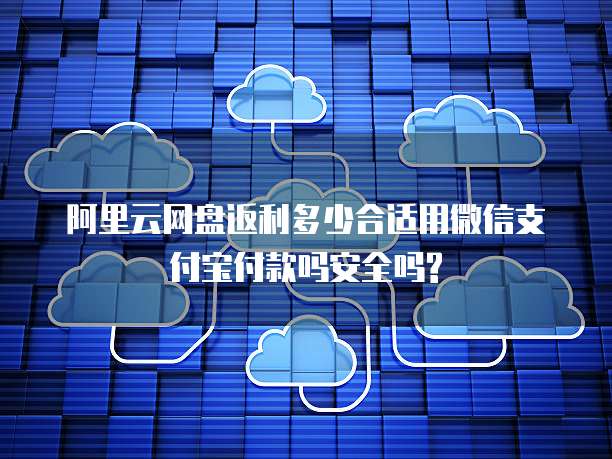 阿里云网盘返利多少合适用微信支付宝付款吗安全吗?