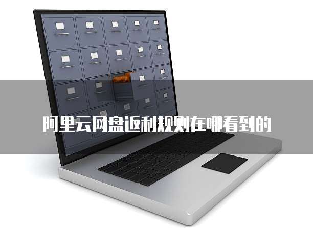 阿里云网盘返利规则在哪看到的