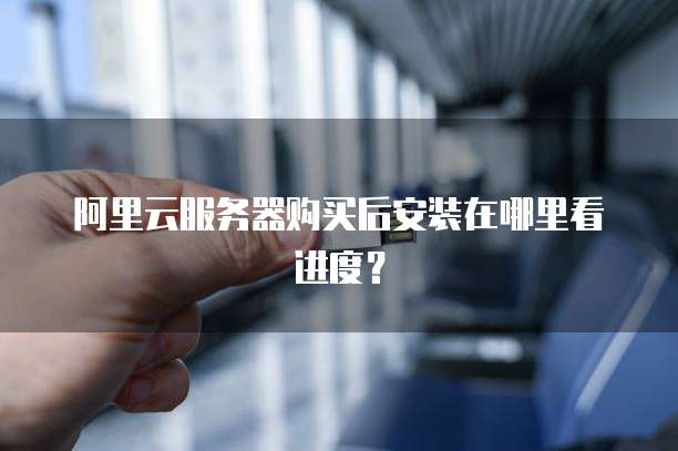 阿里云服务器购买后安装在哪里看进度?