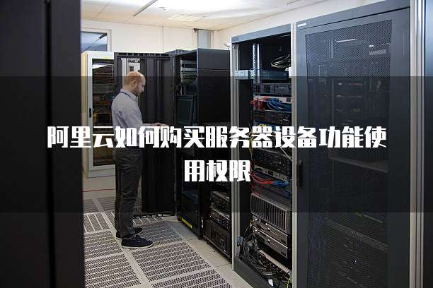 阿里云如何购买服务器设备功能使用权限