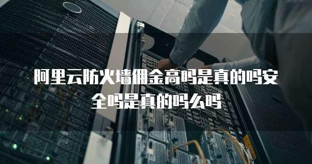 阿里云防火墙佣金高吗是真的吗安全吗是真的吗么吗