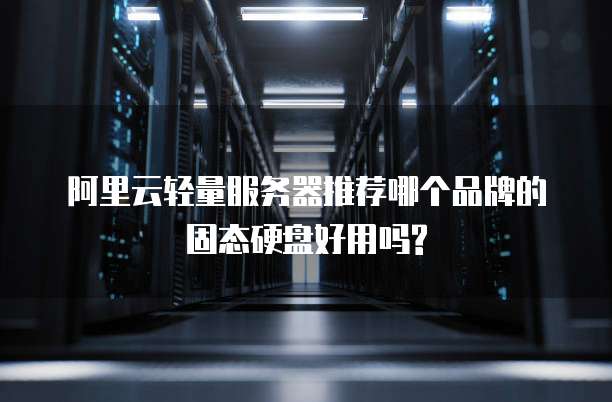 阿里云轻量服务器推荐哪个品牌的固态硬盘好用吗?