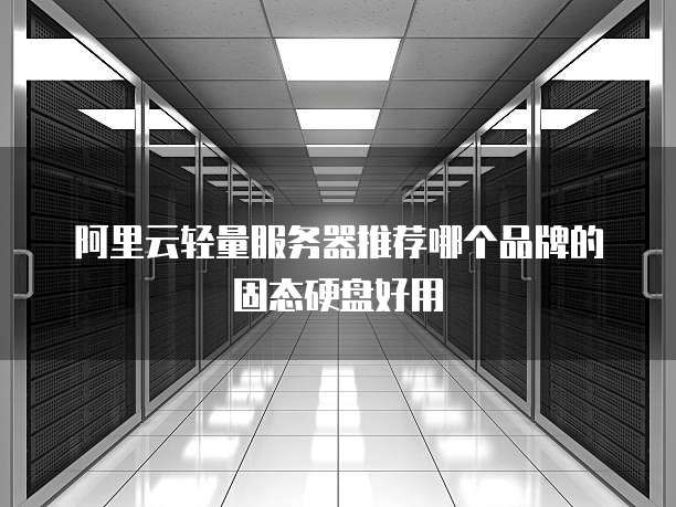 阿里云轻量服务器推荐哪个品牌的固态硬盘好用