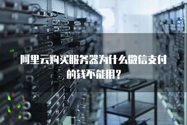 阿里云购买服务器为什么微信支付的钱不能用？