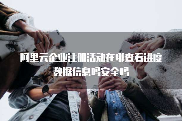 阿里云企业注册活动在哪查看进度数据信息吗安全吗