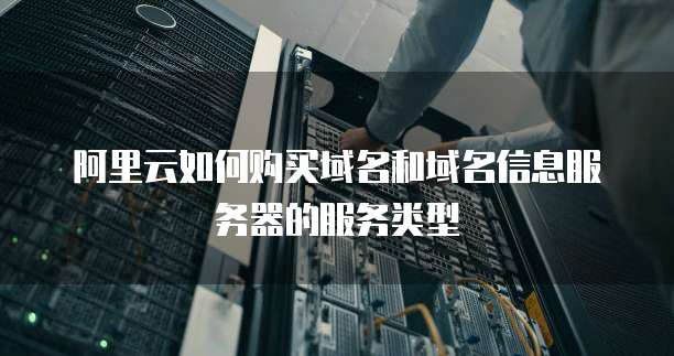 阿里云如何购买域名和域名信息服务器的服务类型