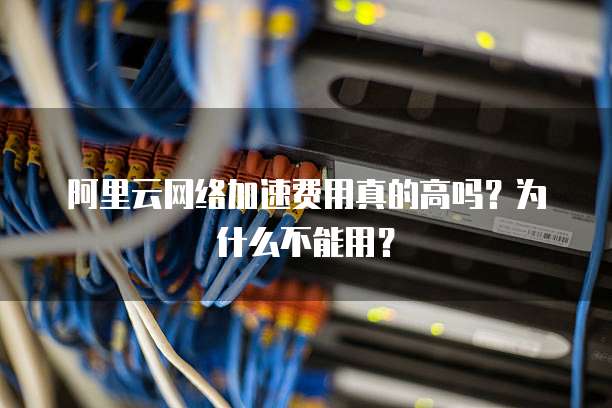 阿里云网络加速费用真的高吗?为什么不能用?