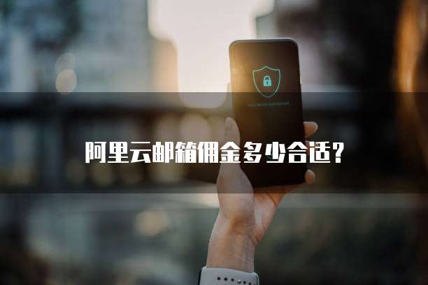 阿里云邮箱佣金多少合适？
