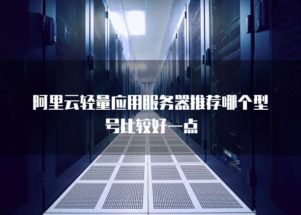 阿里云轻量应用服务器推荐哪个型号比较好一点