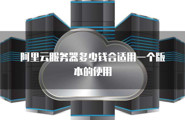阿里云服务器多少钱合适用一个版本的使用